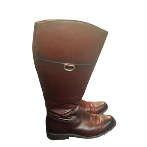 Frye Jayden D-Ring Extended Calf Riding Boots, Size 8.